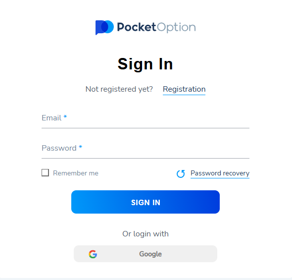 вход pocket option